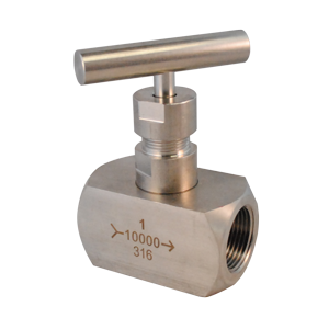 Válvula de aguja Hants 10.000PSI SS316 NPT, construida en acero inoxidable, diseñada para resistir presiones extremas en aplicaciones industriales