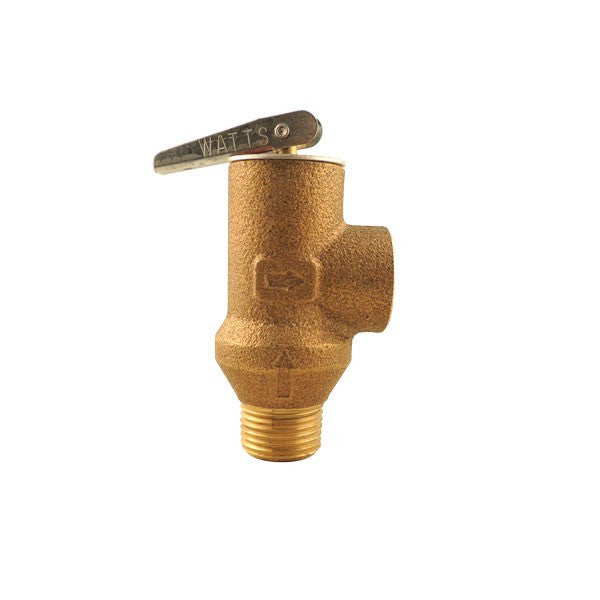 Válvula de alivio Watts FP-53L de bronce, 157PSI NPT, ideal para regular la presión en sistemas industriales