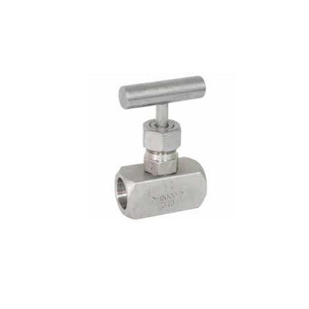 Válvula de aguja Dierste SS316 6.000PSI NPT, fabricada en acero inoxidable, ideal para aplicaciones de alta presión.