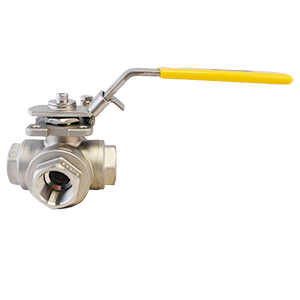 Válvula de bola PTV tipo T SS316, 1.000PSI NPT, diseñada para aplicaciones industriales con control de flujo en sistemas de alta presión