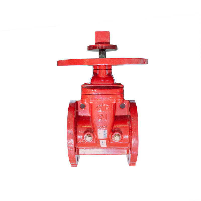 Válvula de compuerta Kinger & APC UL/FM DI/SS410 con brida, clasificada para 300 PSI, ideal para aplicaciones industriales con control de flujo y alta durabilidad