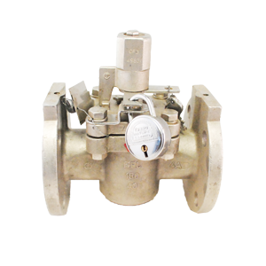 Cono sleeve RASAII SS316/PTFE con brida #150, diseñado para aplicaciones industriales que requieren alta resistencia a la corrosión y control de flujo.