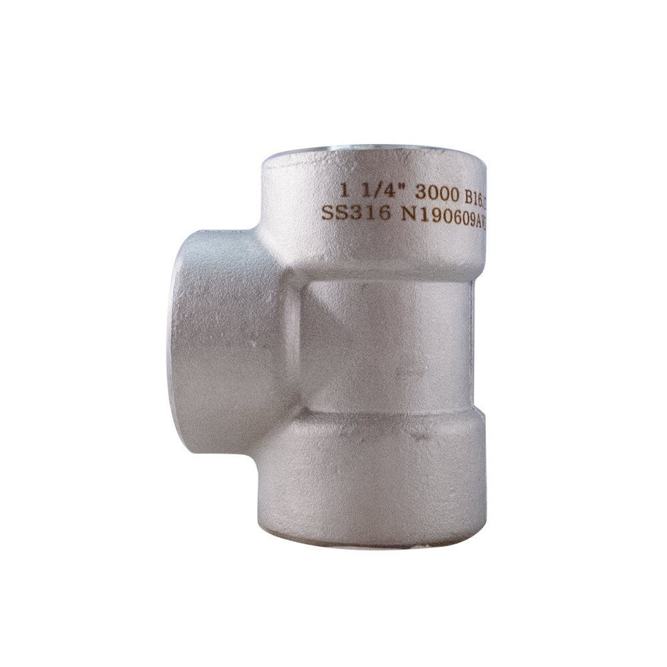 FITTING TIPO TEE PTV SS316 NPT #3.000 - Provaltec