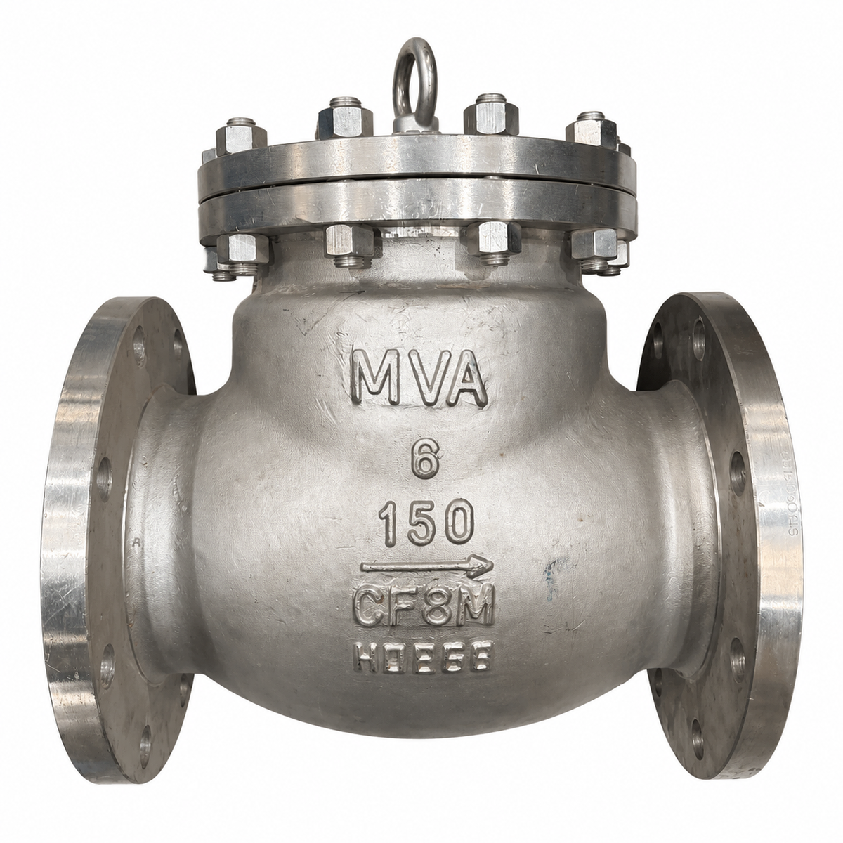 SWING CHECK MVA SS316/TRIM 10 FL #150