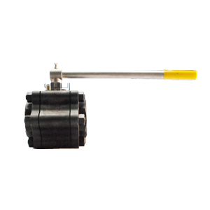 Válvula de bola Dierste 3PCS WCB/RPTFE, 3.600PSI, ideal para aplicaciones industriales de alta presión y control de flujo