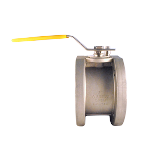 Válvula de bola Dierste tipo wafer SS316/RPTFE, brida #150, ideal para aplicaciones industriales con control de flujo y alta resistencia a la corrosión