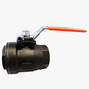 Válvula de bola PTV 2PCS WCB/RPTFE, 2.000PSI, ideal para aplicaciones industriales de alta presión y control de flujo