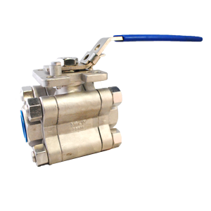 Válvula de bola PTV 3PCS SS316/RPTFE, 2.000PSI, ideal para aplicaciones industriales de alta presión y resistencia a la corrosión