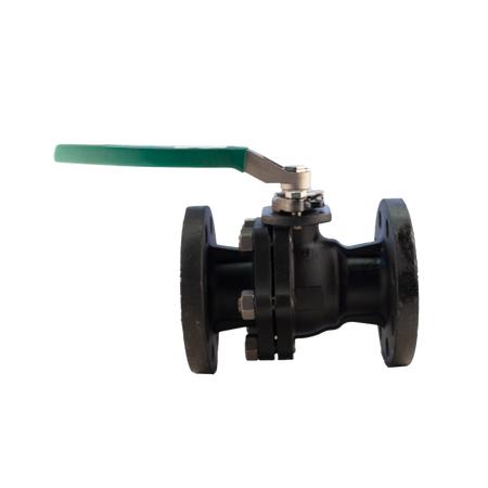 Válvula de bola Yin-PTV WCB/RPTFE con brida #300, diseñada para aplicaciones industriales con alta resistencia y control de flujo