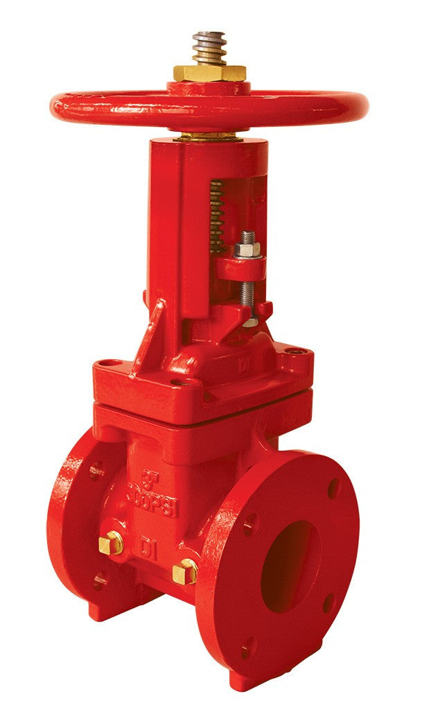 Válvula de compuerta Kinger & APC UL/FM DI/SS410, clasificada para 300 PSI, diseñada para aplicaciones industriales con control de flujo y alta resistencia.