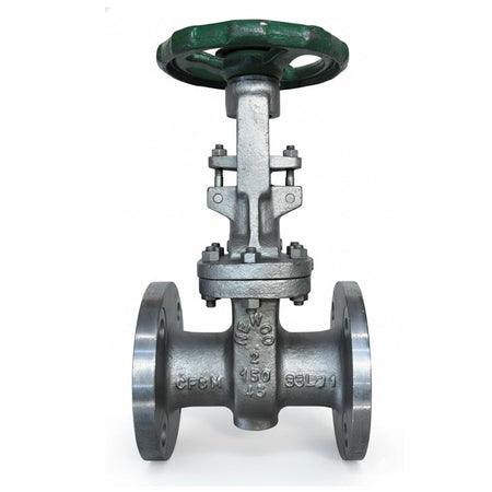 valvula compuerta, vastago desplazable,  Cuerpo SS316, Disco SS16, Asiento SS316, Vastago SS316,  Flanges, Clase 150, 2"