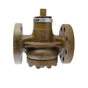 Cono Dierste lubricada, WCB con brida #300, ideal para aplicaciones industriales de control de flujo con alta resistencia y conexión segura.