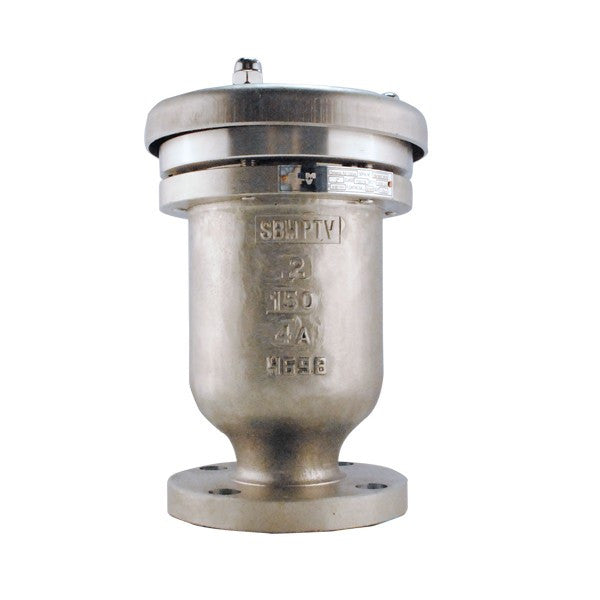 Válvula de doble efecto Omega Duplex 2205/Viton, con brida #150, ideal para aplicaciones industriales que requieren alta resistencia a la corrosión y control de flujo.