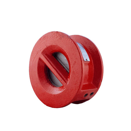 Válvula de retención tipo Duo Check Dierste WCB SS316/Metal, clasificada para #300, ideal para aplicaciones industriales con alta resistencia a la corrosión y control de flujo.