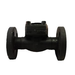 Válvula de retención Swing Check Dierste A105/Trim 8, brida #300, diseñada para aplicaciones industriales con alta presión y control de flujo.