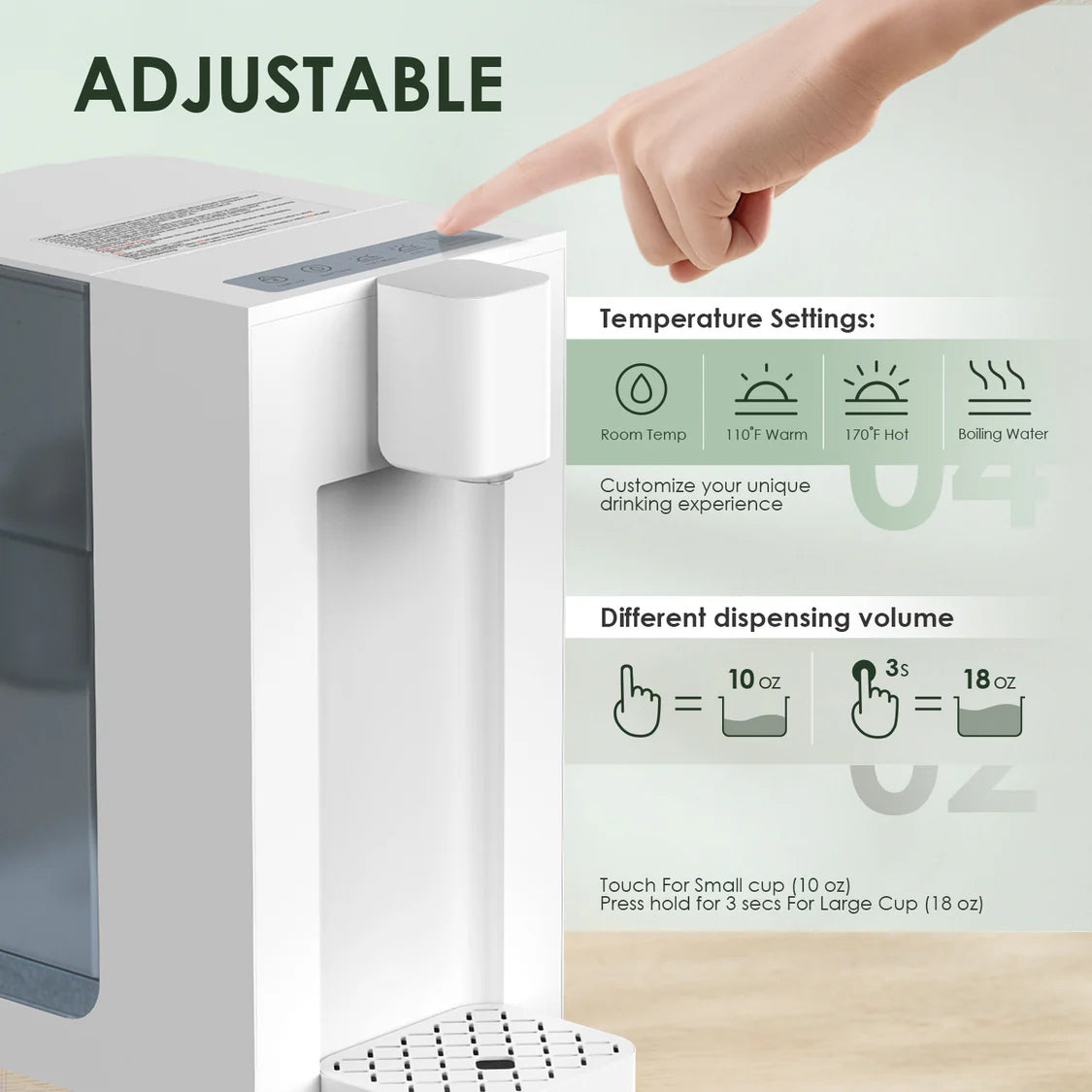 Dispensador ultrafiltracion hasta 95°C FRIZZLIFE – Provaltec