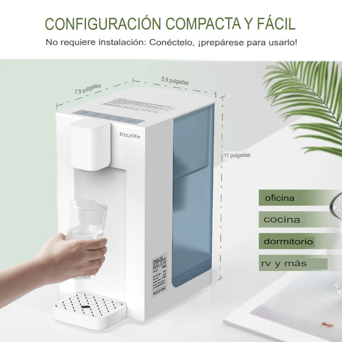 Dispensador ultrafiltracion hasta 95°C FRIZZLIFE – Provaltec